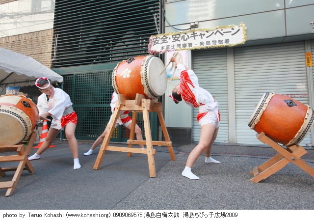 梅・白梅・紅梅 0909069575 湯島白梅太鼓 湯島ちびっ子広場2009 thumbnail